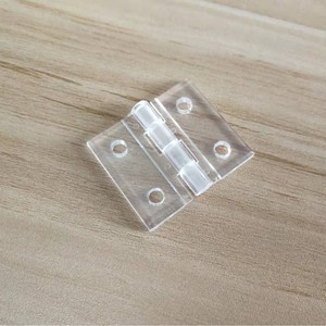 Clips de Plástico Acrílico Transparente Duradero Tipo Piano con Bisagra Plegable para Conexión de Paneles de Muebles, Vitrinas, Cajas y Puertas - Product Image 5