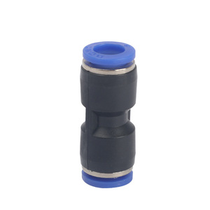 ข้อต่อสายลมแบบเร็ว PU ซีรีส์ สีฟ้า 04 06 08 10 12 14 16 สำหรับใช้งานในอุตสาหกรรม - Product Image 1