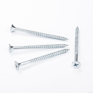 Zinc Plated Screw M5x40 Chipboard Screw Csk Counstersunk Head Pozi Drive Self Tapping Screw with Nibs Factory Price Yellow - Product Image 6