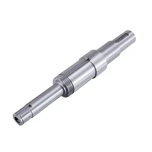 Customized CNC machined HRC 53-58 thread shaft precision polish spindle shaft manufacturer carbon steel shaft