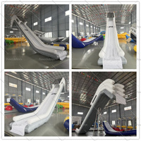 Toboggan flottant gonflable pour super yacht, usage domestique et résidentiel, matériau PVC, fêtes privées, location
