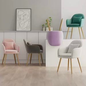 Modern Accent <b>Chair</b> - Stylish Velvet Leisure <b>Chair</b> for Living Room and Vanity Decor - Product Image 5