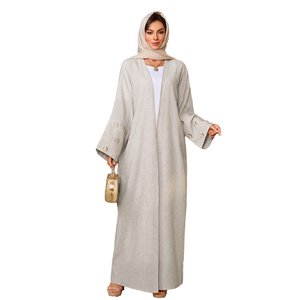 Nouvelle Robe Longue Kimono Kaftan Abaya en Rayonne Élégante et Modeste pour Femmes - Product Image 2