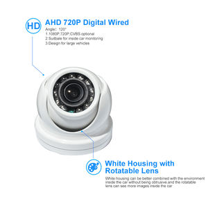 <span class=keywords><strong>Caméra</strong></span> de <span class=keywords><strong>surveillance</strong></span> intérieure pour voiture, <span class=keywords><strong>caméra</strong></span> dôme de sécurité pour bus, autobus scolaire, camion, fourgon, camping-car - Product Image 2