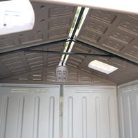 Petite maison modulaire préfabriquée en conteneur à vendre, mini-maison sur roues, abri de rangement extérieur en plastique, abri pour voiture