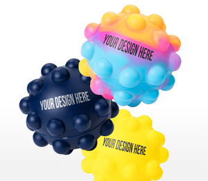 Customized Push Pop Bubble Stress <strong>Balls</strong> Anti Anxiety Fidget Toy Squeeze Sensory PU Foam Promotional Gift With Logo - Product Image 6