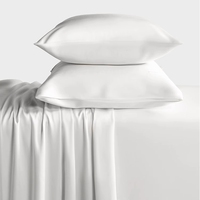 Ensemble de draps de lit en bambou bio 4 pièces ensembles de draps et taies d'oreiller ensemble de draps de lit en bambou pour hôtel