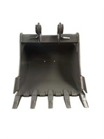 Godet de terrassement 1,0 m³ pour excavatrice 215 HD, 5 dents remplaçables, nervures structurelles, plaques latérales anti-usure, pour excavatrice de 21 tonnes