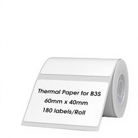 Étiquettes blanches rectangulaires auto-adhésives, thermiques, imperméables et résistantes aux déchirures, pour usage agricole, 1 rouleau de 180 (60x40mm), pour B3S