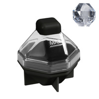 Moule à glaçons en silicone de qualité supérieure, forme diamant, pour whisky, cocktails, bar, accessoires de refroidissement des boissons