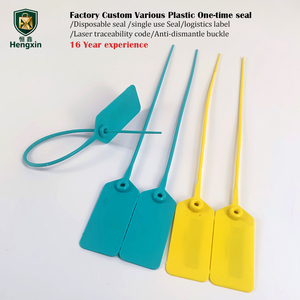 Étiquettes de sécurité jetables personnalisées pour vêtements, sceaux en plastique anti-effraction, étiquettes de sécurité en plastique pour chaussures, bagages de compagnie aérienne - Product Image 6