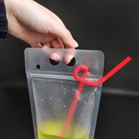 Sacs d'emballage de pochette de boisson de jus de boisson en plastique à bas prix en stock en gros