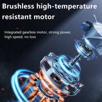 Pôle télescopique de qualité industrielle Outil d'élagage de jardin sans fil Scie à chaîne sans brosse pour métal bois Alimenté par batterie 21-24V 2AH