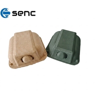 Boîte à œufs en papier recyclé personnalisable, 4 compartiments, pour supermarché, emballage d'œufs frais, service de livraison