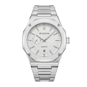 Reloj de Cuarzo de Lujo para Hombre con Correa de Acero Inoxidable y Visualización de Fecha - Product Image 4