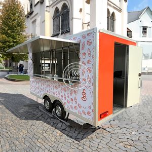 Camion de restauration mobile personnalisable avec tôle d'acier galvanisé et tube carré pour la crème glacée et les collations - Product Image 2