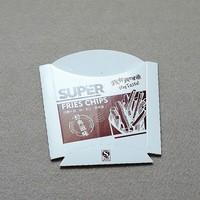 Boîtes en papier jetables personnalisées pour frites, tourtes, poulet frit, empanadas et frites épaisses