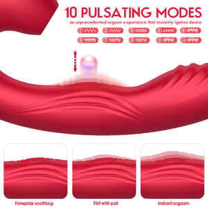 Suck Flap <b>Vibrator</b> Red <b>Rabbit</b> Style Adult Stimulation Toy Adult Toys - Product Image 6
