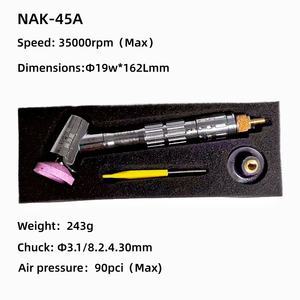 آلة تلميع بوليك-ستار NAK-45A، أداة هوائية لإزالة الحواف الحادة، أداة هوائية متذبذبة، أداة تلميع عالية السرعة - Product Image 2