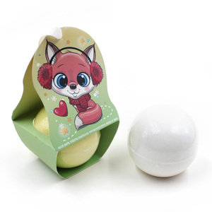 Vente en gros de bombes de bain moussant relaxantes, colorants naturels à partir d'extraits de fruits, coffrets cadeaux pour les enfants, OEM disponible - Product Image 4