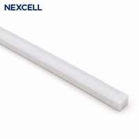 Bande LED NEXCELL Silicone U-Line Light 0606 3000K 24V NEON FLEX 6x6mm IP65 pour éclairage d'armoires