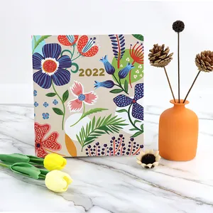 Floral Hardcover classmate A4 printing travel journals paper planners and notebooks custom for students