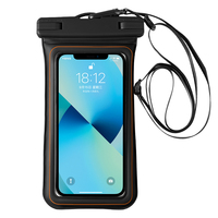 Étui de téléphone étanche pour iPhone 16 Pro Max, avec cordon réglable jusqu'à 7,2 pouces, grand clip, éponge flottante IPX8