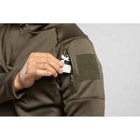 Veste polaire tactique d'hiver pour homme, épaisse et chaude, col montant, pull à manches longues, manteau décontracté pour la randonnée en extérieur