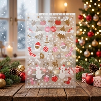 Sacs d'emballage plats en plastique OPP imprimés avec des motifs de Noël, personnalisés pour les cadeaux et les jouets, usine source du Zhejiang