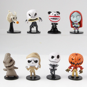 Juego <span class=keywords><strong>de</strong></span> 8 Figuras <span class=keywords><strong>de</strong></span> Halloween, <span class=keywords><strong>Jack</strong></span> Skeleton, Calabaza, Decoración Navideña para Coche - Product Image 3
