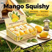 Jouet Squishy en forme de mangue 2026, à remontée lente, doux, anti-stress, jouet de décompression, simulation de fruit, jouet de décompression pour enfants et adultes