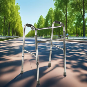 חם מכירה קל משקל סגסוגת אלומיניום מתקפל וולקר המוליך של אנשים מבוגרים לטיפול בקשישים - Product Image 6