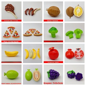 Frutta e verdura in plastica per bambini gioco finto gioco per bambini Set di taglio cibo da cucina giocattoli - Product Image 6