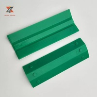 SG27 Patins de guidage d'ascenseur en acier à trois plis, design moderne, vert, 220*16mm/220*10mm, pièces de revêtement pour ascenseurs d'appartement et de hall