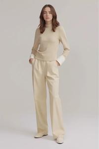 2025 nuovi <span class=keywords><strong>pantaloni</strong></span> da <span class=keywords><strong>donna</strong></span> all'ingrosso Lyocell in lino misto Casual a vita alta con tasca laterale in pizzo <span class=keywords><strong>pantaloni</strong></span> larghi dritti da <span class=keywords><strong>donna</strong></span> - Product Image 3