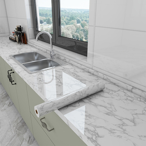 2024 Tùy Chỉnh Bằng Đá Cẩm Thạch PVC Tường Giấy Thiết Kế Hiện Đại Trong Nhà Trang Trí Nội Thất Không Thấm Nước Và Chống Tĩnh Điện Cho Căn Hộ - Product Image 1