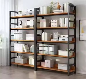 Étagères de rangement debout pliantes écologiques en acier simple à trois niveaux présentoir de sol domestique - Product Image 4