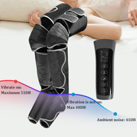 510K Sehr Leise Große LCD-Beinmassagemaschine mit Vibration, Beinwärmer-Massagegerät, Neues Vollbein-Luftkompressionsmassagegerät mit Wärmefunktion für die Füße