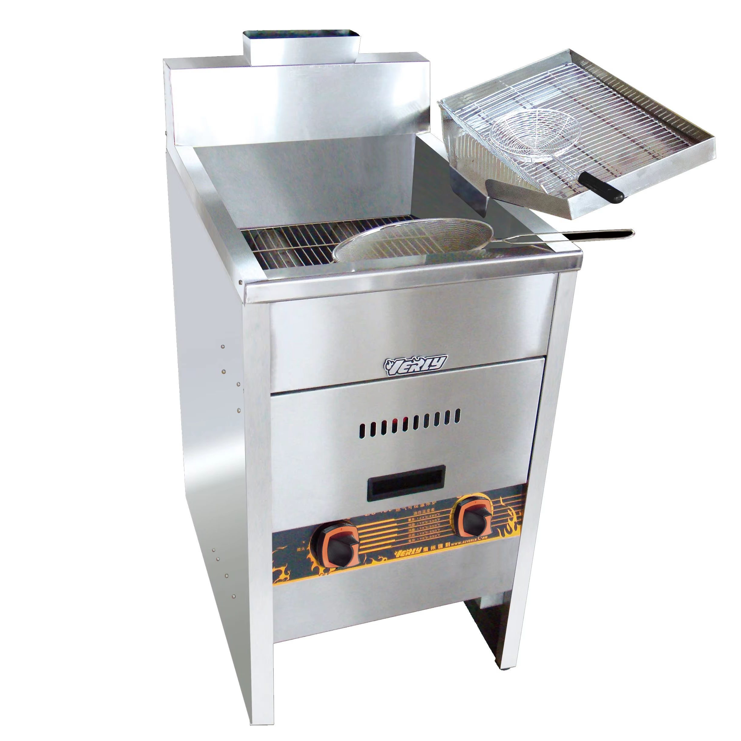 Deep tank Gas 28L Fryer with Thermostat Control ZG-735