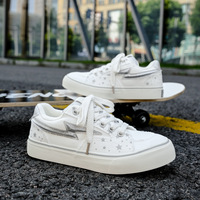 Chaussures de skate coréennes personnalisées en gros pour homme et femme, style rétro, à lacets, en daim de vache rayé, avec logo OEM/ODM