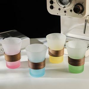 M nouveau Niche changement progressif couleur motif Vertical verre ménage boire haut sens lumière luxe café boisson froide tasse - Product Image 1