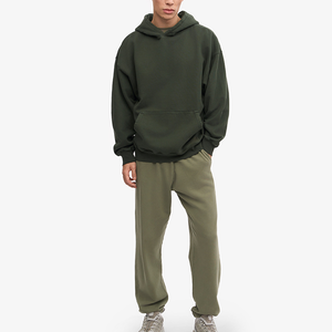 Sudadera con capucha de algodón unisex oversize heavyweight 420GSM con hombros caídos, Jersey de estilo callejero, Impresión de logotipo personalizado - Product Image 6