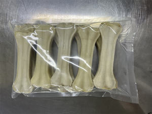 Beyaz inek derisi preslenmiş kemikler farklı boyutlarda köpek diş çiğnemek ham deri köpek diş temizleme çiğneme davranır - Product Image 6