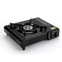 Réchaud à gaz portable coupe-vent en acier inoxydable pour camping, pique-nique, randonnée, barbecue, cuisson au butane – Vente en gros