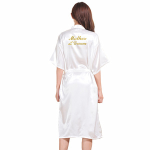 Robe en satin mère <span class=keywords><strong>du</strong></span> <span class=keywords><strong>marié</strong></span> maquillage de mariage longue Robe <span class=keywords><strong>du</strong></span> matin longueur au genou été mince mère <span class=keywords><strong>du</strong></span> <span class=keywords><strong>marié</strong></span> - Product Image 6