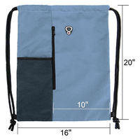 Sac à dos de sport personnalisé en gros avec cordon de serrage, léger, imperméable, en polyester, pour le rangement des vêtements, sac de plage en maille