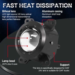 Faro proyector LED de 3 pulgadas de 70W (9-80V) con lente antiniebla, luz alta y baja, individual, para camión - <span class=keywords><strong>Precio</strong></span> de fábrica - Product Image 5