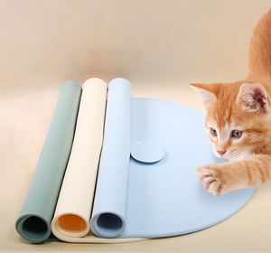 Tùy chỉnh nâng cấp không thấm nước PET xe mat Non-Slip Silicone Thức ăn cho chó ăn mat với cốc hút mạnh mẽ nhựa Dog mat - Product Image 3