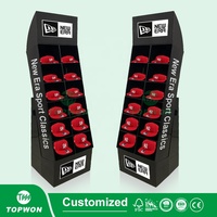 Présentoir personnalisé pour supermarché au détail étagères en carton présentoir publicitaire présentoir en carton pour casque de vélo chapeau