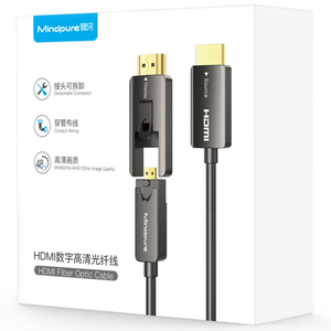 Mindpure Cable de Fibra Óptica Desmontable Micro HDMI a HDMI 8K, Cable Óptico Activo <span class=keywords><strong>AOC</strong></span> para Instalación en Conductos y Cine en Casa - Product Image 5